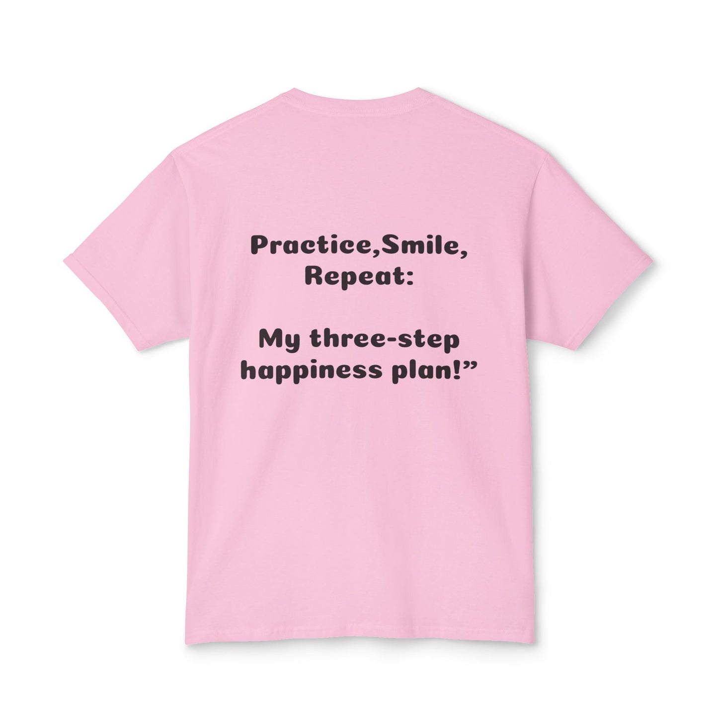 Unisex Motivational T-Shirt - "Smile! Repeat! Practice!" - 6