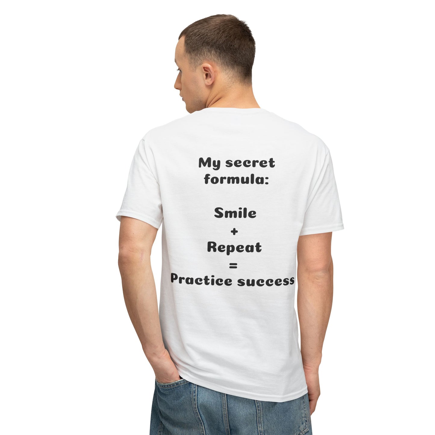 Unisex Motivational T-Shirt - "Smile! Repeat! Practice!" - 3
