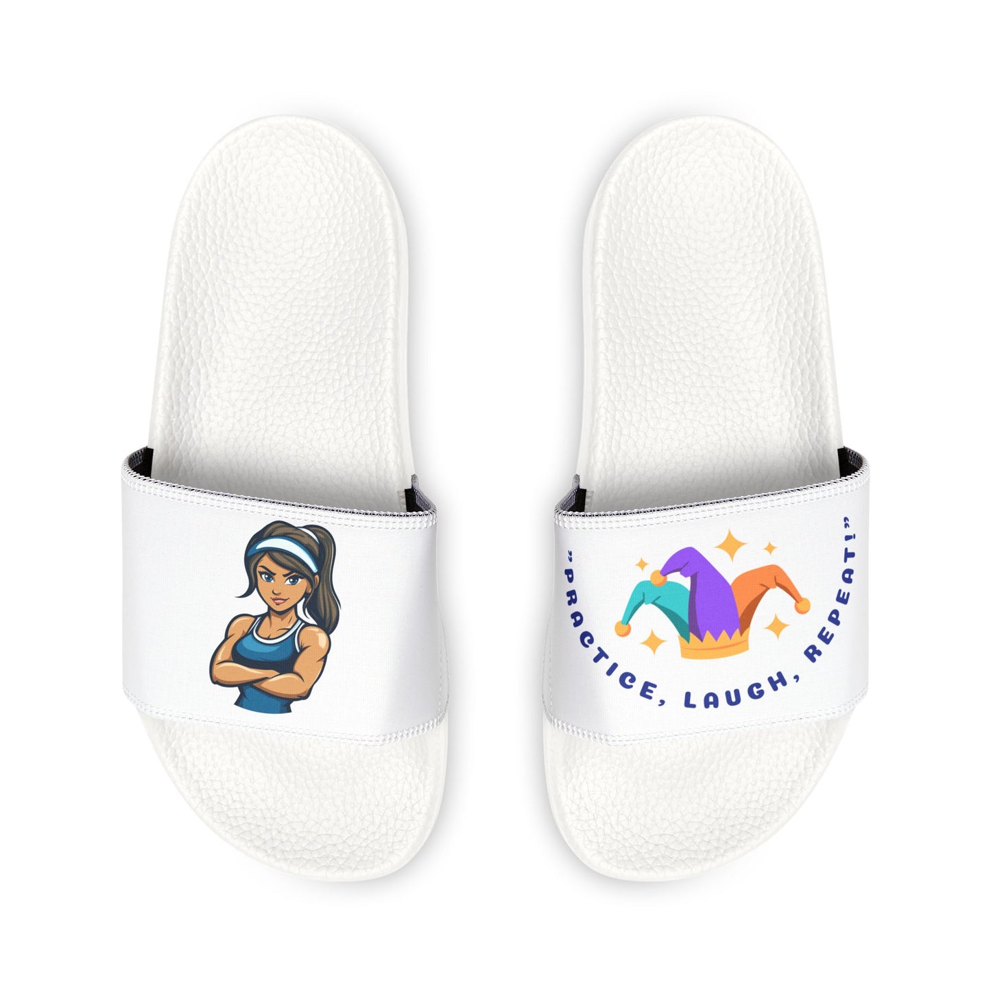 Fun Womens Removable-Strap Sandals with Colorful Design - Perfect for Summer & Vacations