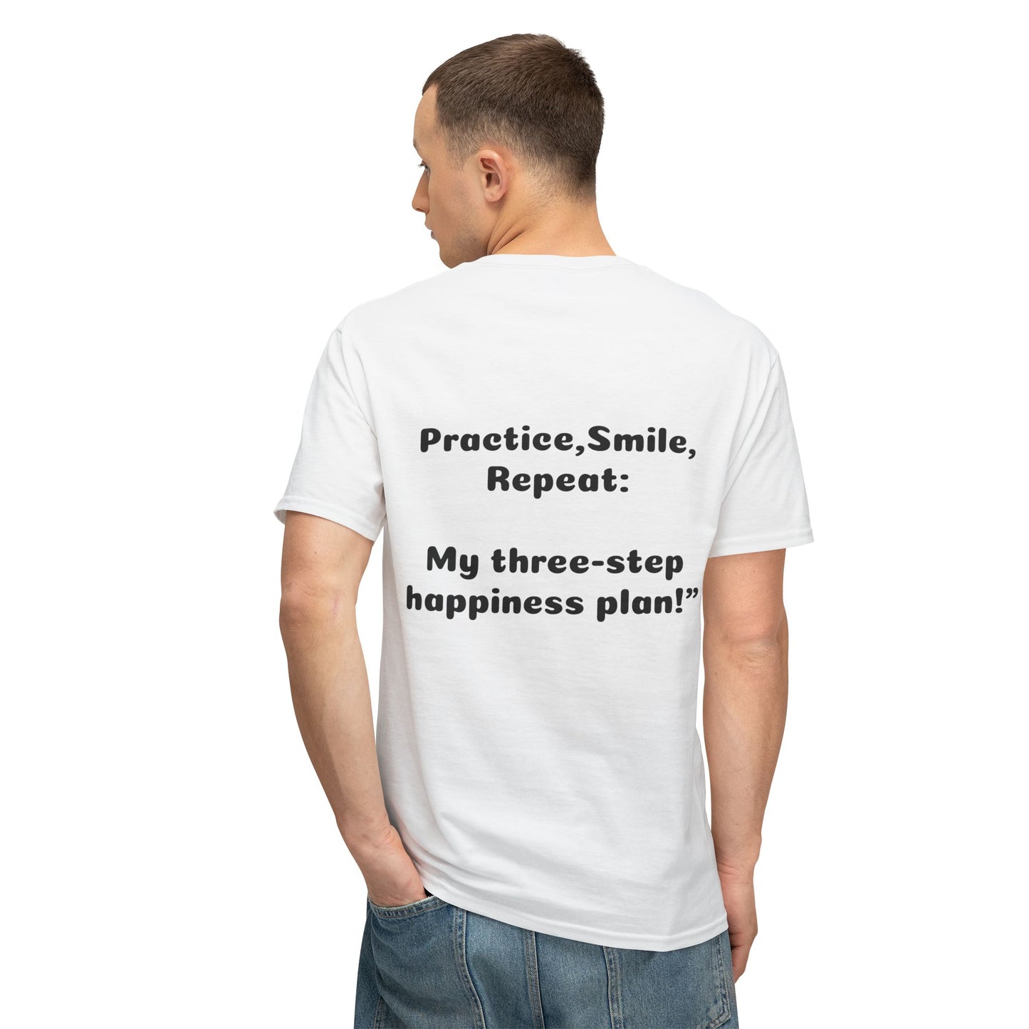 Unisex Motivational T-Shirt - "Smile! Repeat! Practice!" - 6