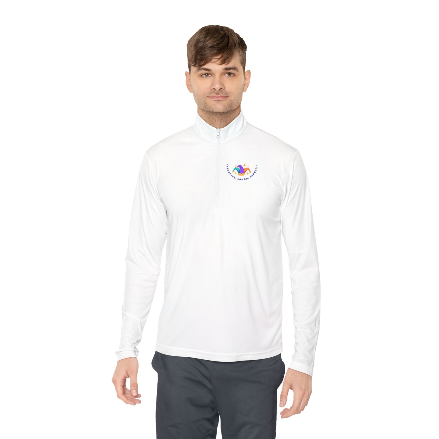 Unisex Quarter-Zip Pullover - Practice, Laugh, Repeat