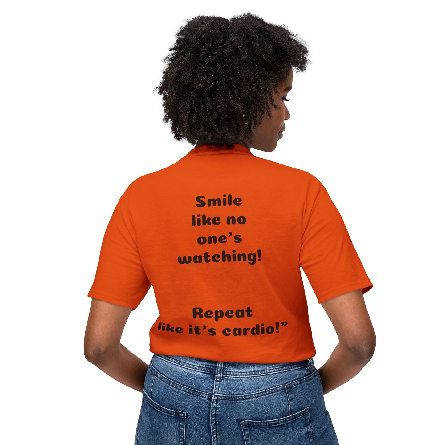 Unisex Motivational T-Shirt - "Smile! Repeat! Practice!" - 4
