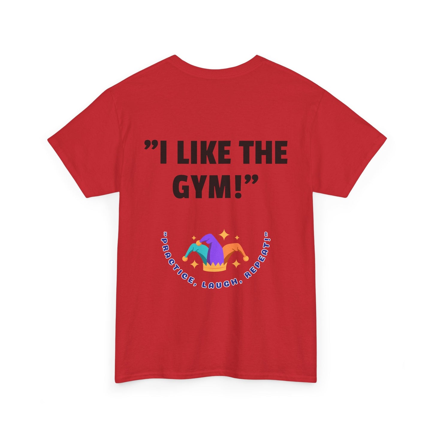 Funny Polyester Tee, Humorous Graphic T-Shirt, Joke Tee, Sarcastic Shirt, Laugh Tshirt - 'Practice, Laugh, Repeat'