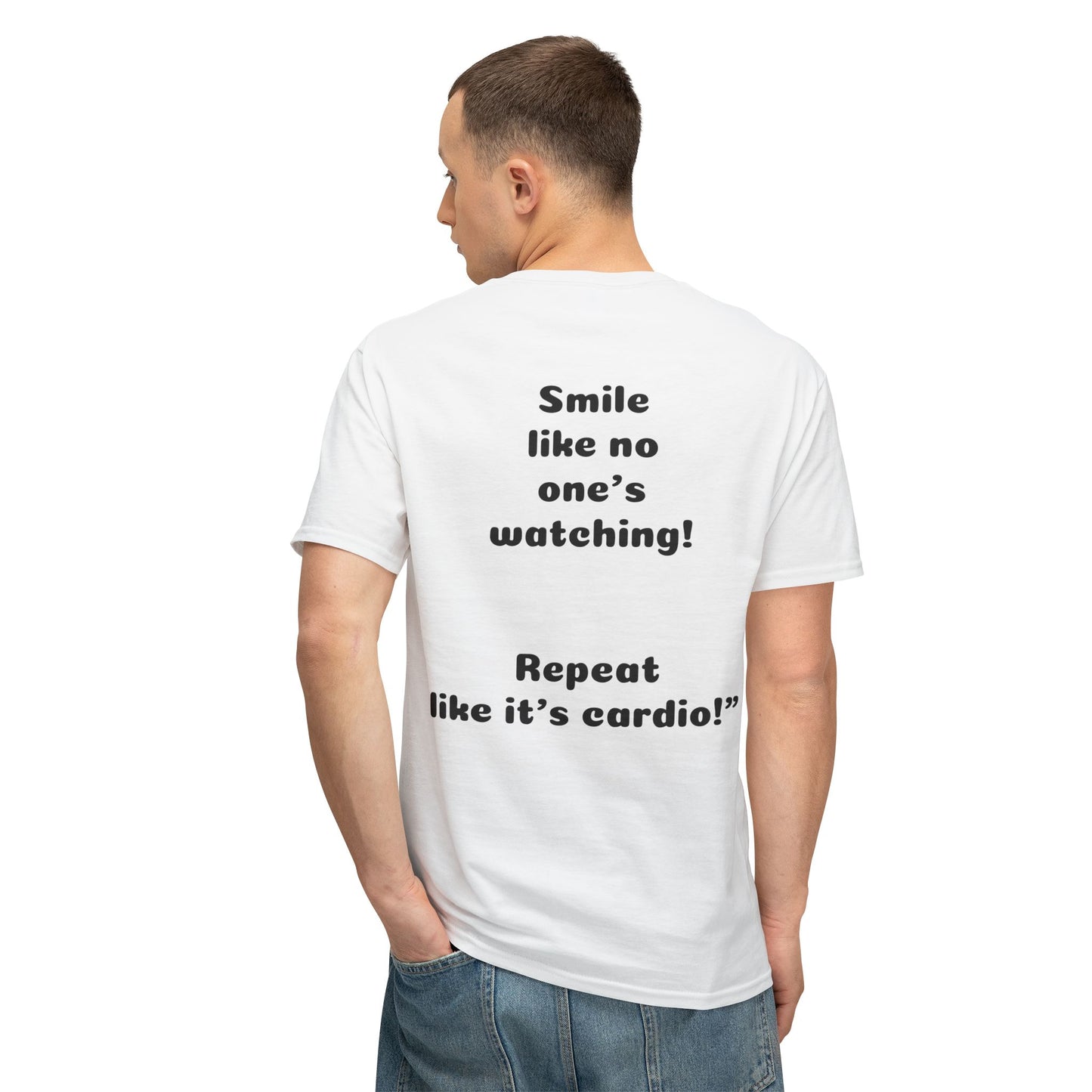 Unisex Motivational T-Shirt - "Smile! Repeat! Practice!" - 4
