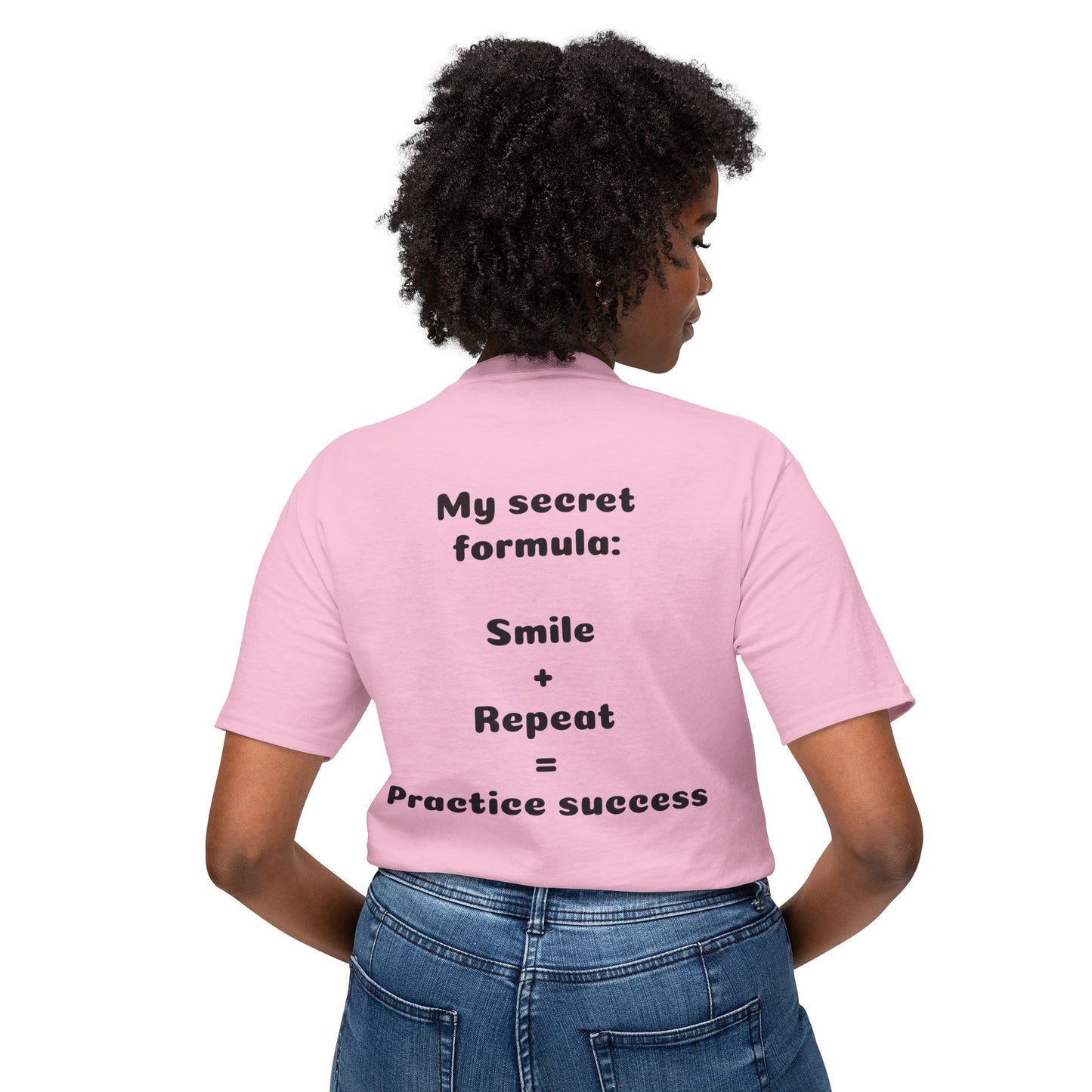 Unisex Motivational T-Shirt - "Smile! Repeat! Practice!" - 3