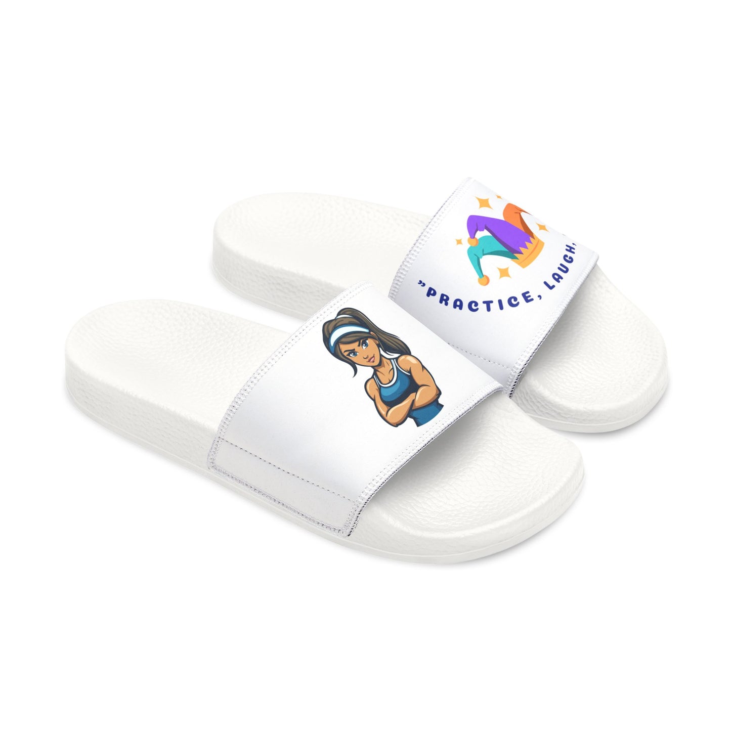 Fun Womens Removable-Strap Sandals with Colorful Design - Perfect for Summer & Vacations
