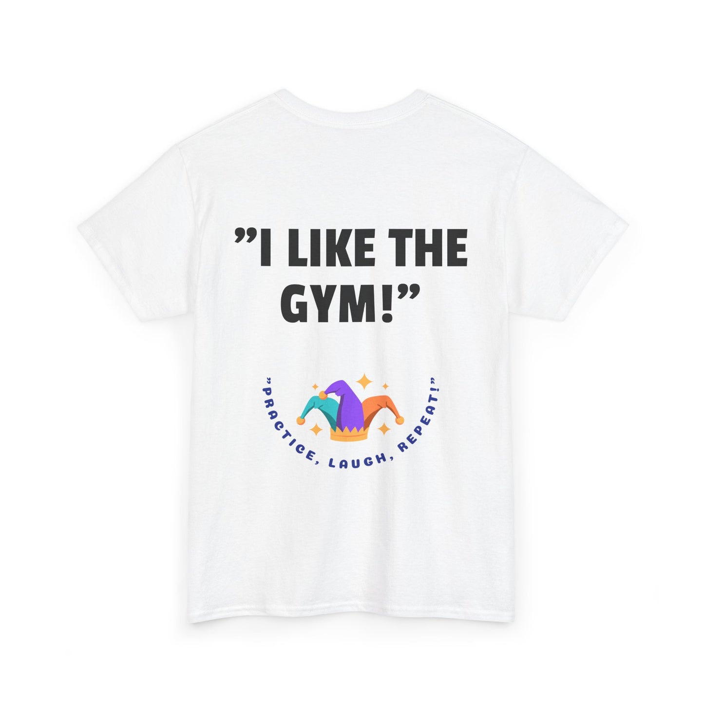 Funny Polyester Tee, Humorous Graphic T-Shirt, Joke Tee, Sarcastic Shirt, Laugh Tshirt - 'Practice, Laugh, Repeat'