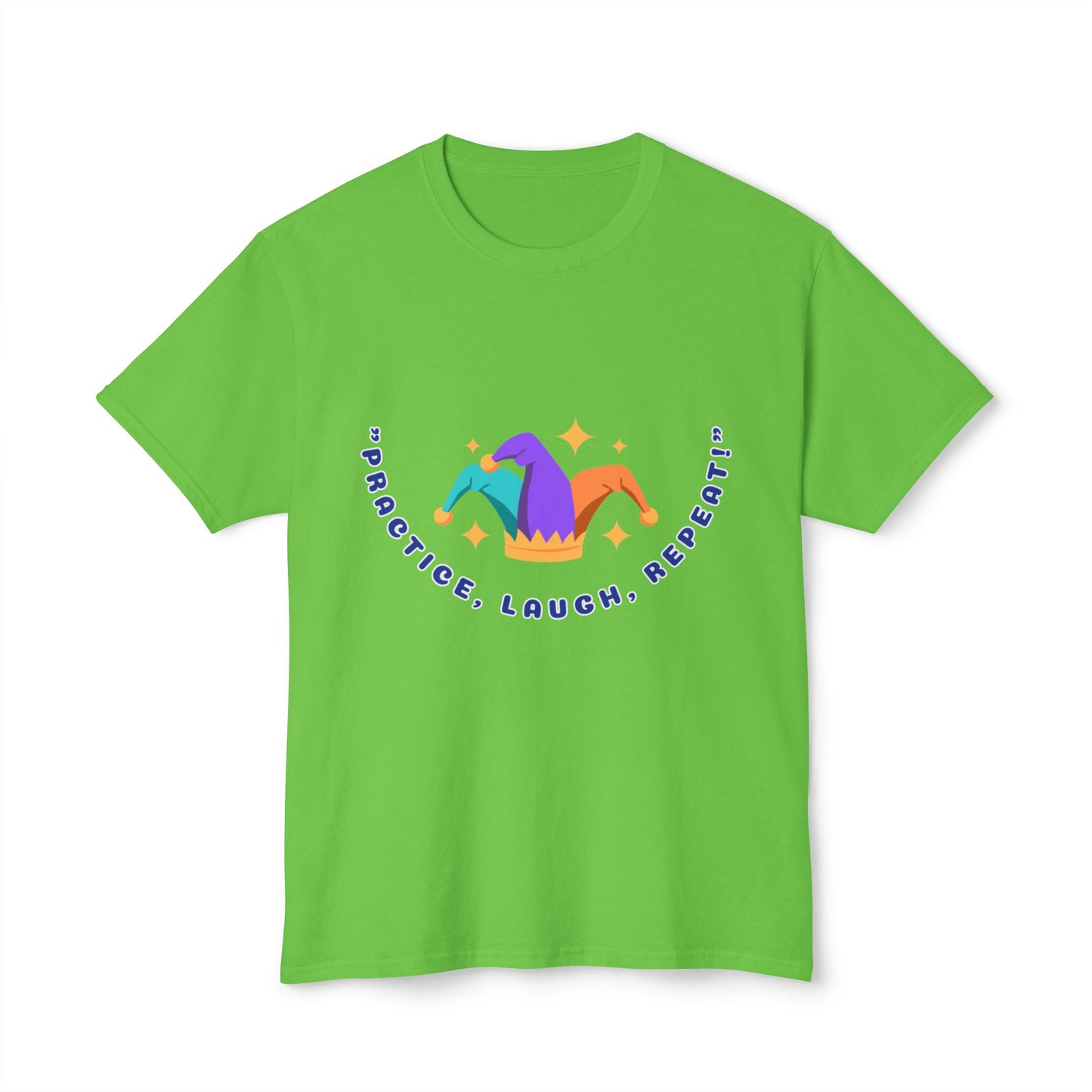 Unisex Motivational T-Shirt - "Smile! Repeat! Practice!" -12