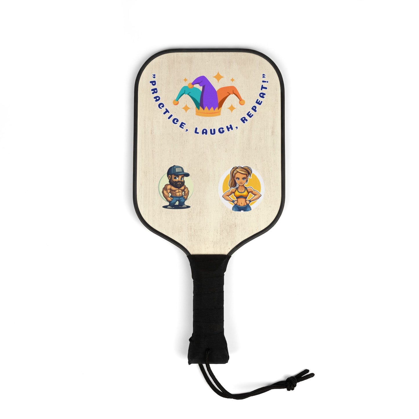 Pickleball Paddle Set - "Practice, Laugh, Repeat"