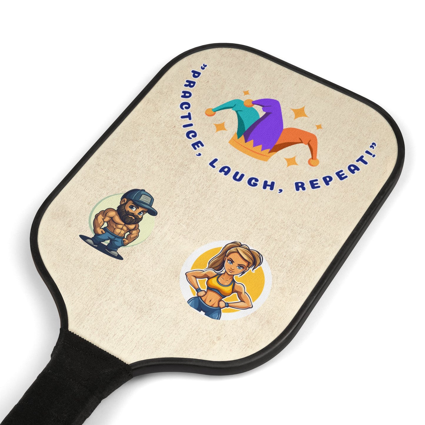 Pickleball Paddle Set - "Practice, Laugh, Repeat"