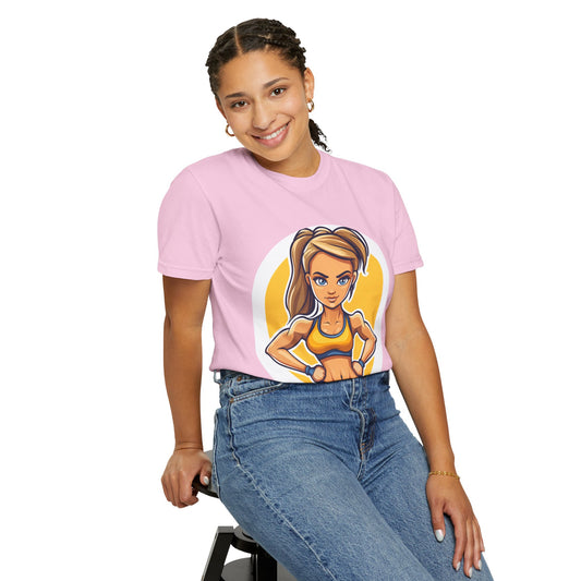 Cozy Cotton Tee for Her, Casual Women's Shirt, Soft Midweight Tee, Comfy Cotton Top, Everyday T-Shirt for Women - "Practice, Laugh, Repeat!" Motivational Graphic Tee