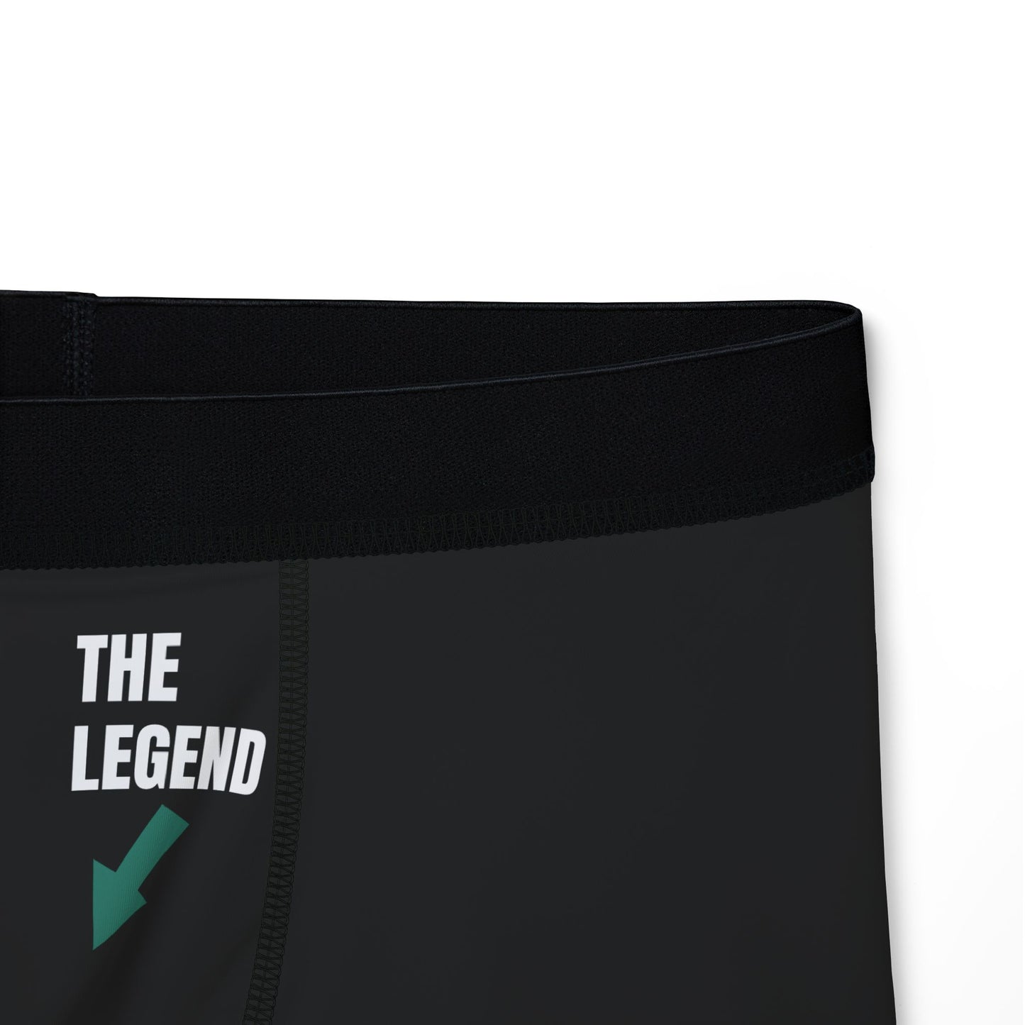 Funny Men's Boxers - "The man / the legend" Comfy Underwear for Everyday Wear - black