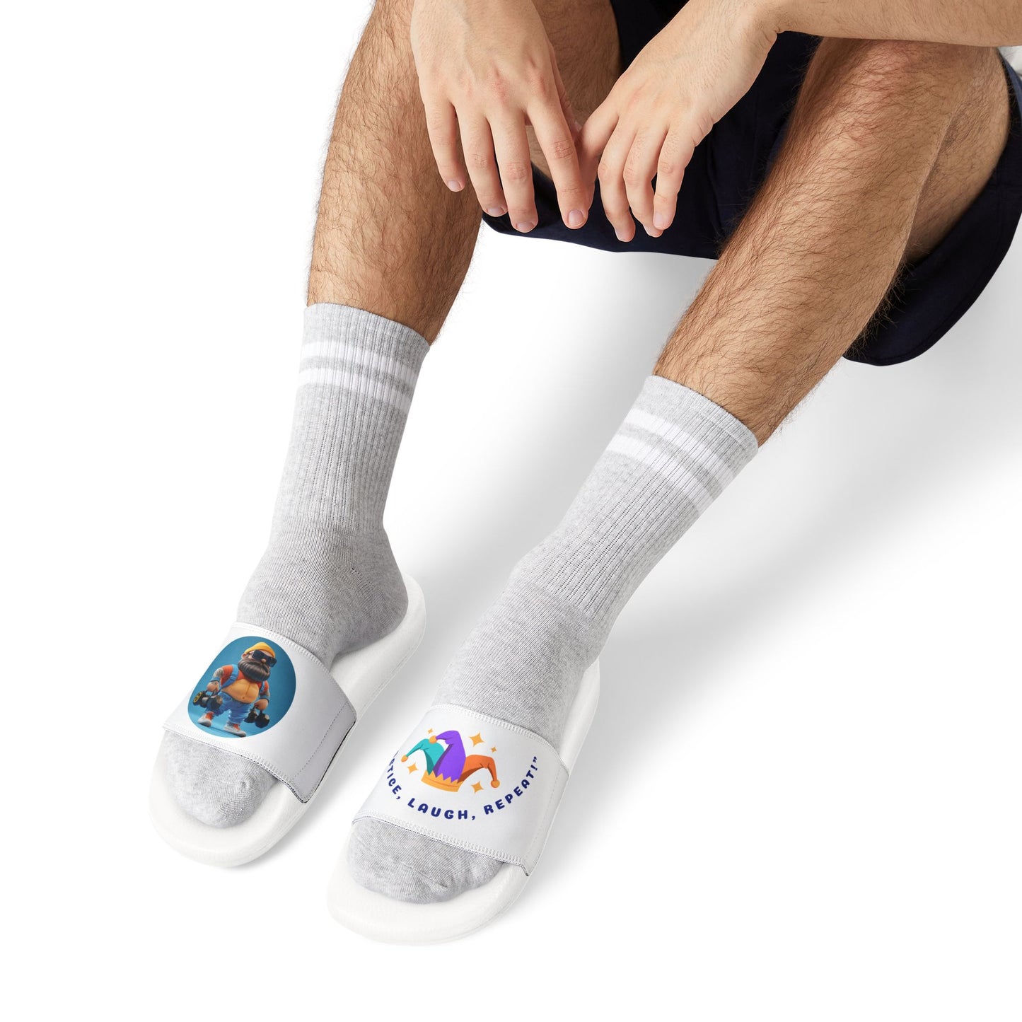 Cool Cartoon Character Sandals for Men - Stylish Removable-Strap Design