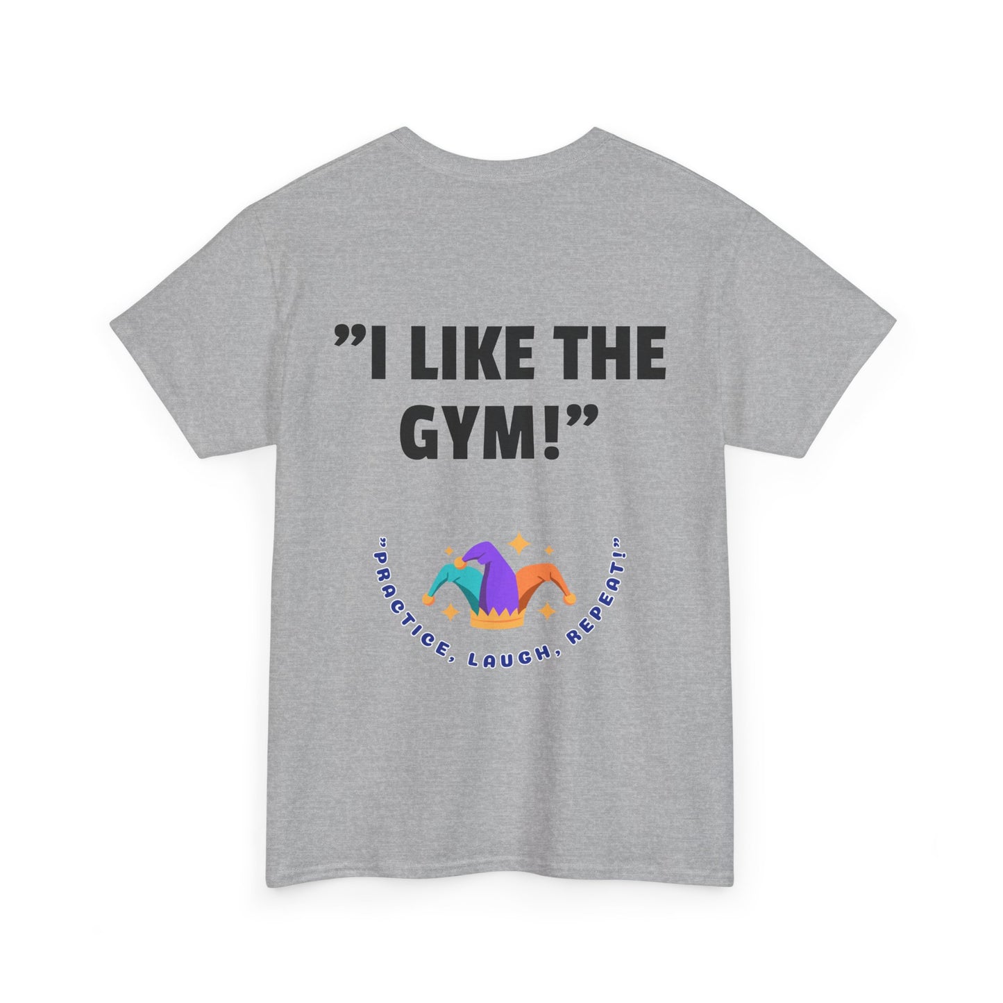 Funny Polyester Tee, Humorous Graphic T-Shirt, Joke Tee, Sarcastic Shirt, Laugh Tshirt - 'Practice, Laugh, Repeat'